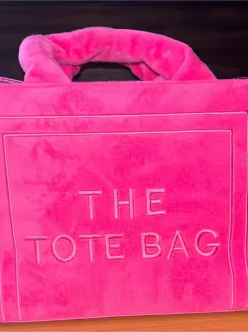 The Tote Bag Plush Pink Women's Tote Bag